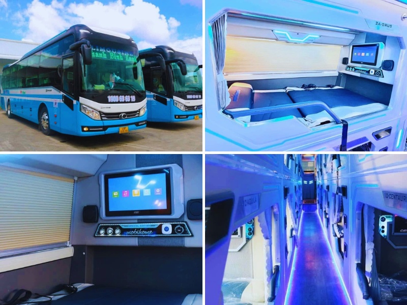 Nhà xe Thanh Bình Xanh từ Sài Gòn đi Đà Lạt với loại xe Limousine 22 phòng đôi