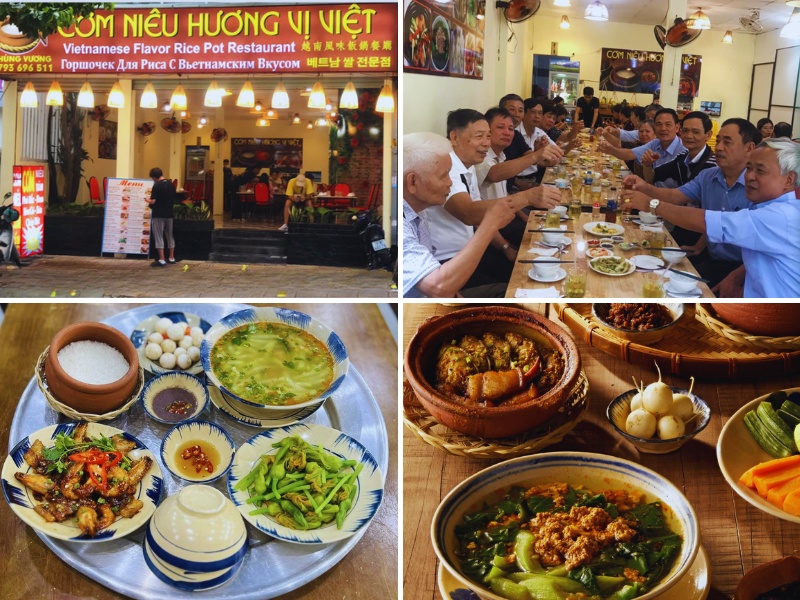 Không gian và những món ăn dân dã tại Cơm Niêu Hương Vị Việt