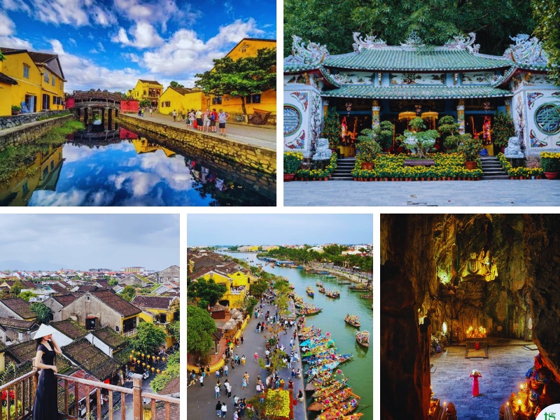 Hành trình tour Hà Nội Đà Nẵng 4 ngày 3 đêm đến tham quan Phố cổ Hội An và Ngũ Hành Sơn