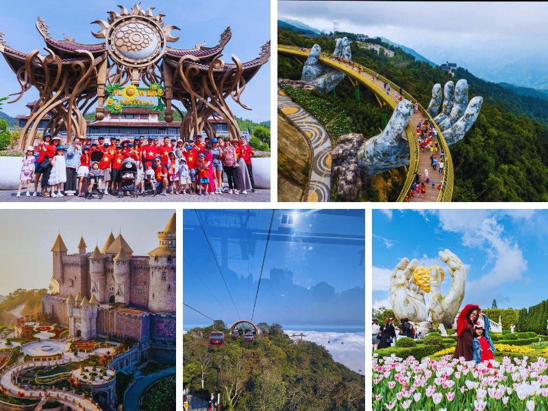 Tham quan Bà Nà Hills trong lịch trình tour Hà Nội Đà Nẵng 4 ngày 3 đêm