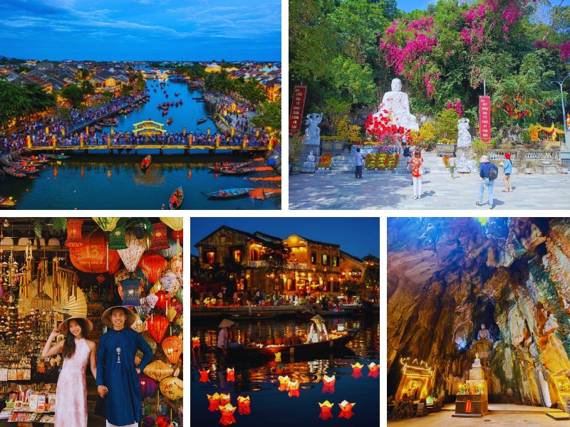 Tour 2 ngày 1 đêm ở Đà Nẵng với hành trình đến tham quan Phố cổ Hội An và Ngũ Hành Sơn