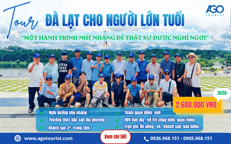 Tour Đà Lạt cho người cao tuổi