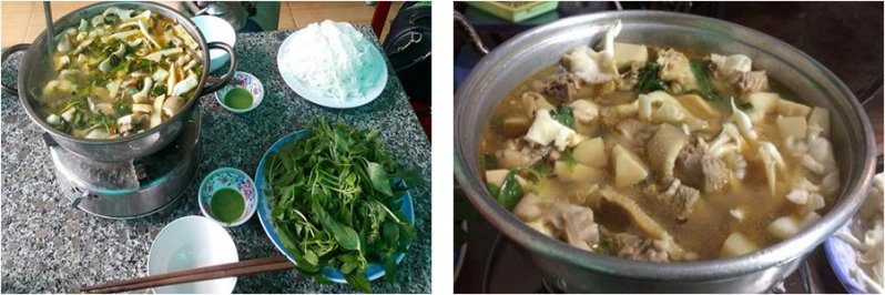 Lẩu gà lá é - món ngon Đà Lạt