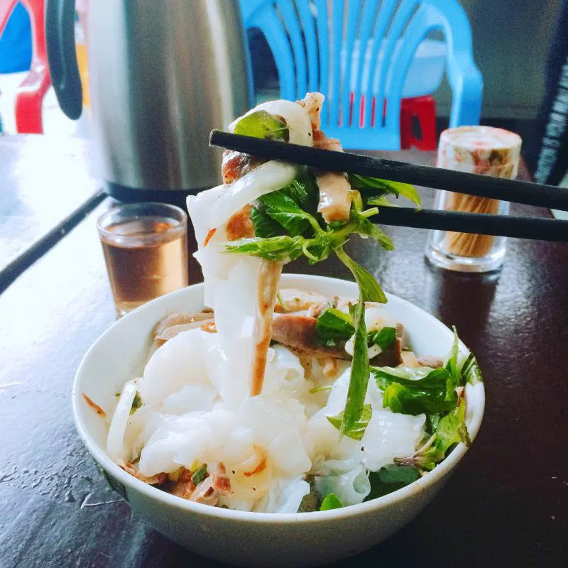 Bánh ướt lòng gà - món ăn vặt khá ngon ở tp Đà Lạt Bánh ướt lòng gà - món ăn vặt khá ngon và hấp dẫn ở Đà Lạt