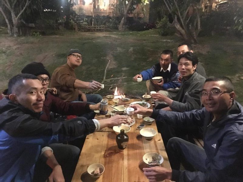 Khung cảnh Buoi-toi-o-Cui-homestay