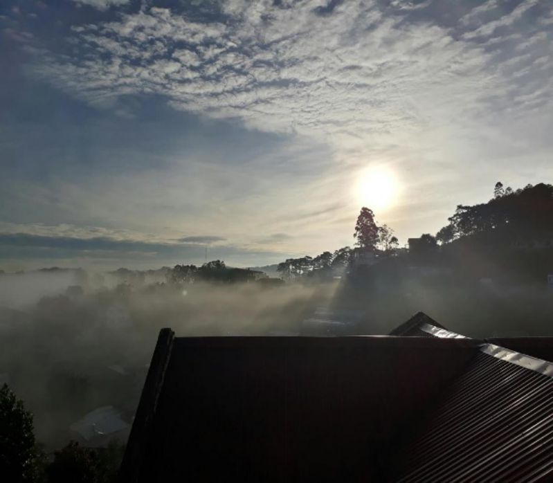 Hình ảnh sương sớm tại nắng homestay Đà Lạt Ban công ở Nắng homestay ở Đà Lạt