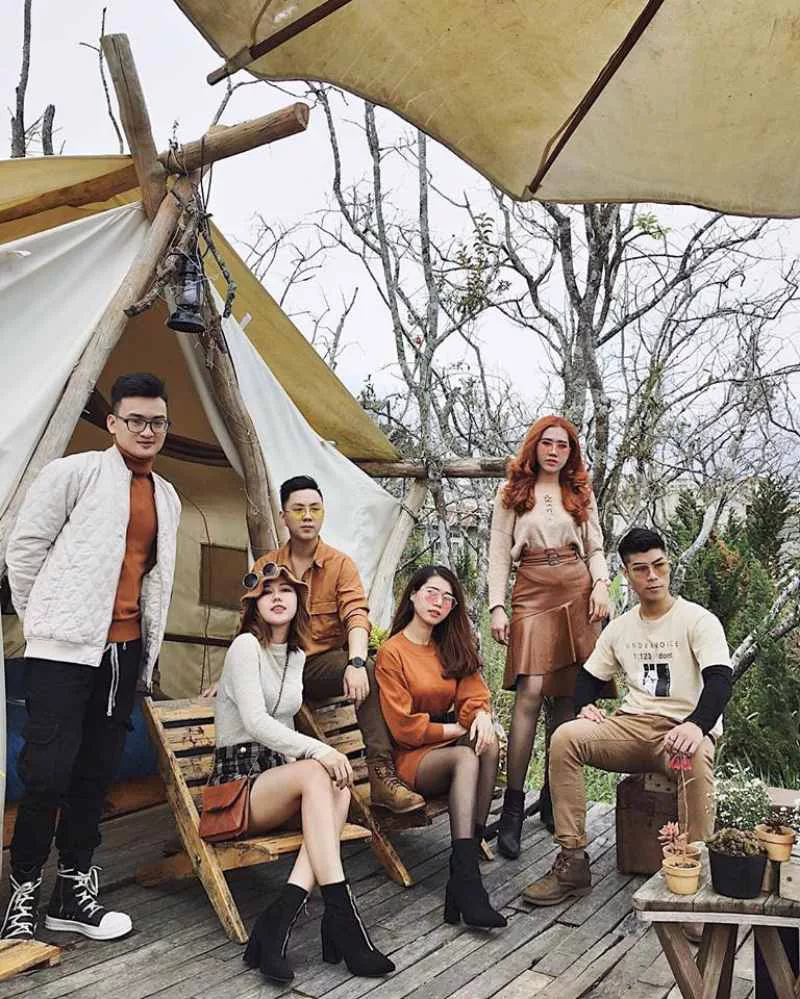 The Shelter homestay Đà Lạt có những căn lều đẹp lãng mạn