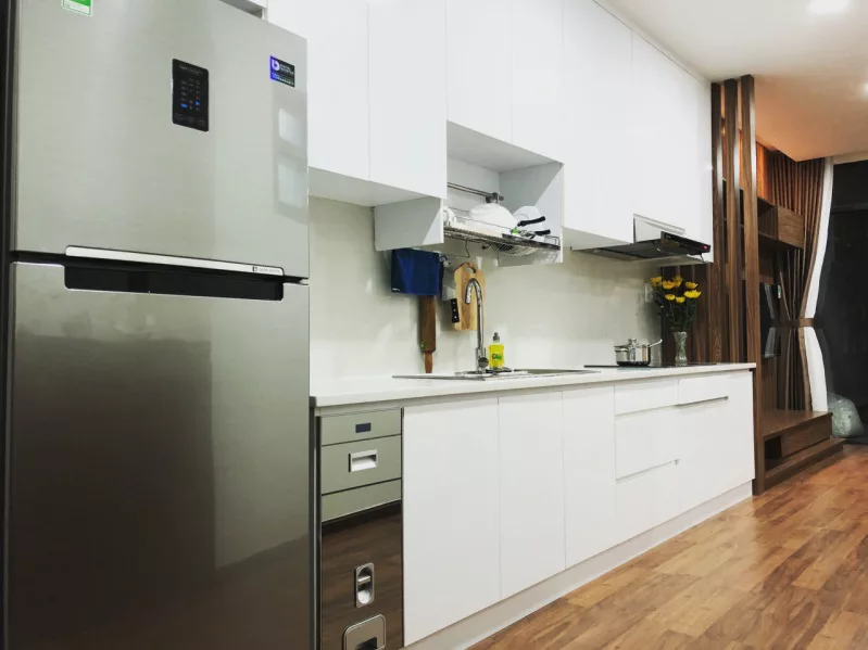 căn hộ đà lạt center Nhà bếp với đầy đủ tiện nghi bên trong căn hộ Dalat Center House ở Đà Lạt