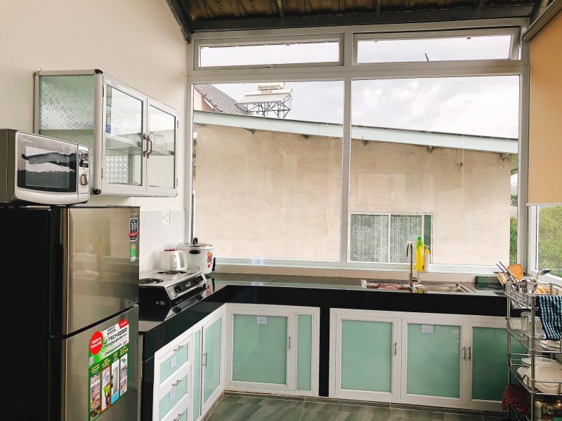 Nhà bếp bên trong Windy Villa ở Đà Lạt