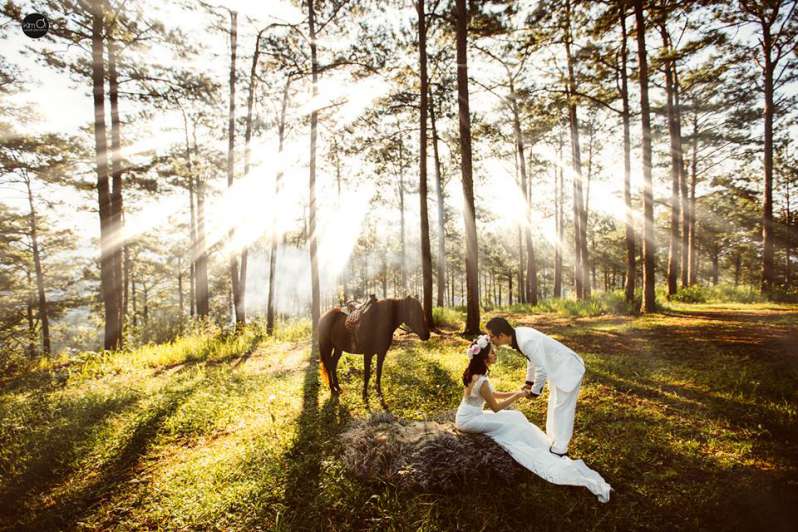 chụp hình ảnh cưới Đà Lạt - nước ngoài cảnh