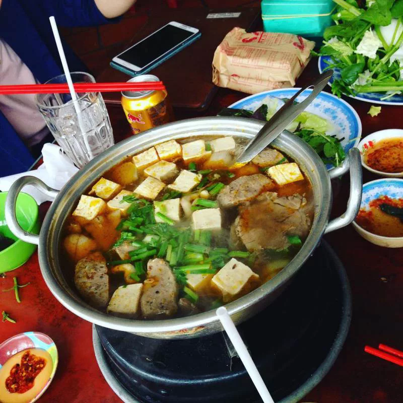 Món lẩu bò Đà Lạt tại quán lẩu Thanh Tâm Món Lẩu bò Đà Lạt - quán lẩu Thanh Tâm