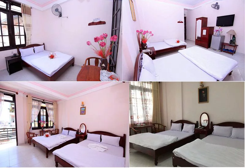 Khách sạn Quỳnh Giao ở Đà Lạt Không gian các phòng nghỉ bên trong Khách sạn Quỳnh Giao ở Đà Lạt