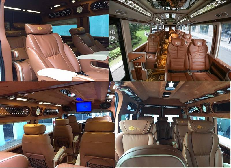 xe limousine đà lạt nha trang Hình ảnh xe Cúc Tùng Limousine từ Nha Trang đi Đà Lạt