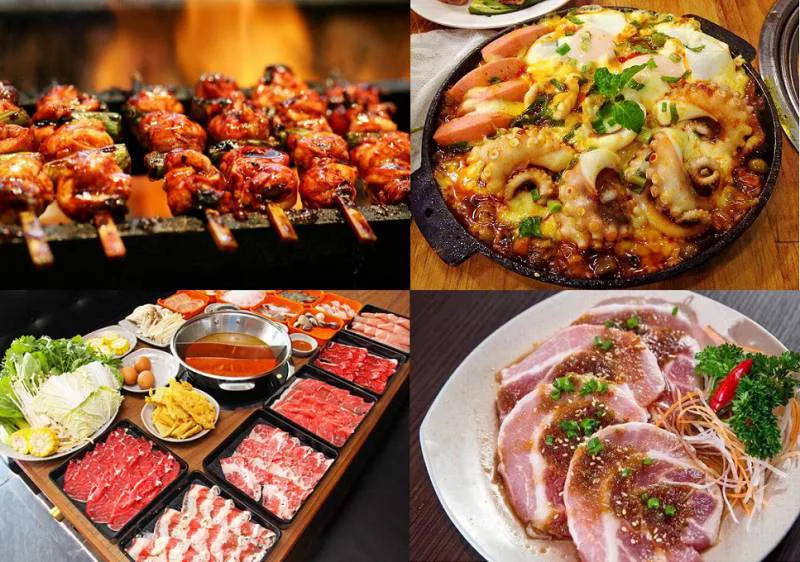 món ăn trong quán Xưa ở Đà Lạt