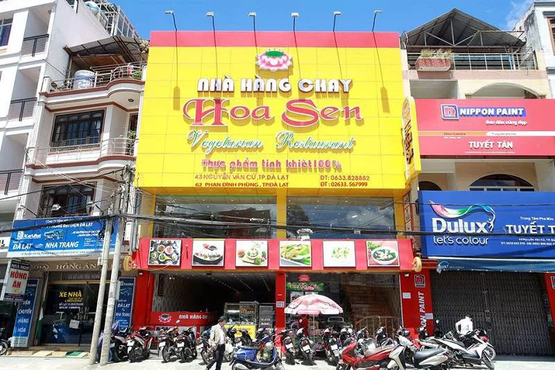Nhà hàng chay Hoa Sen địa chỉ ăn cơm ngon ở Đà Lạt
