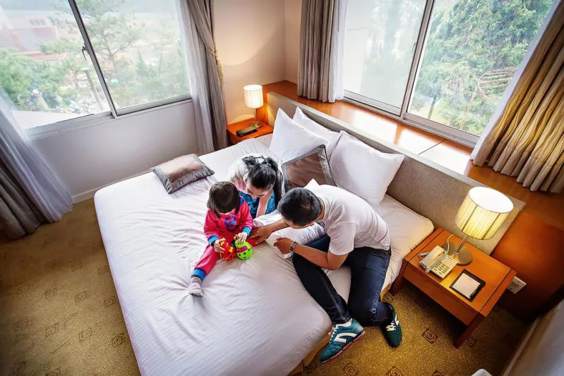 Không gian phòng ngủ khách sạn Mường Thanh Đà Lạt Mường Thanh Holiday Hotel Dalat