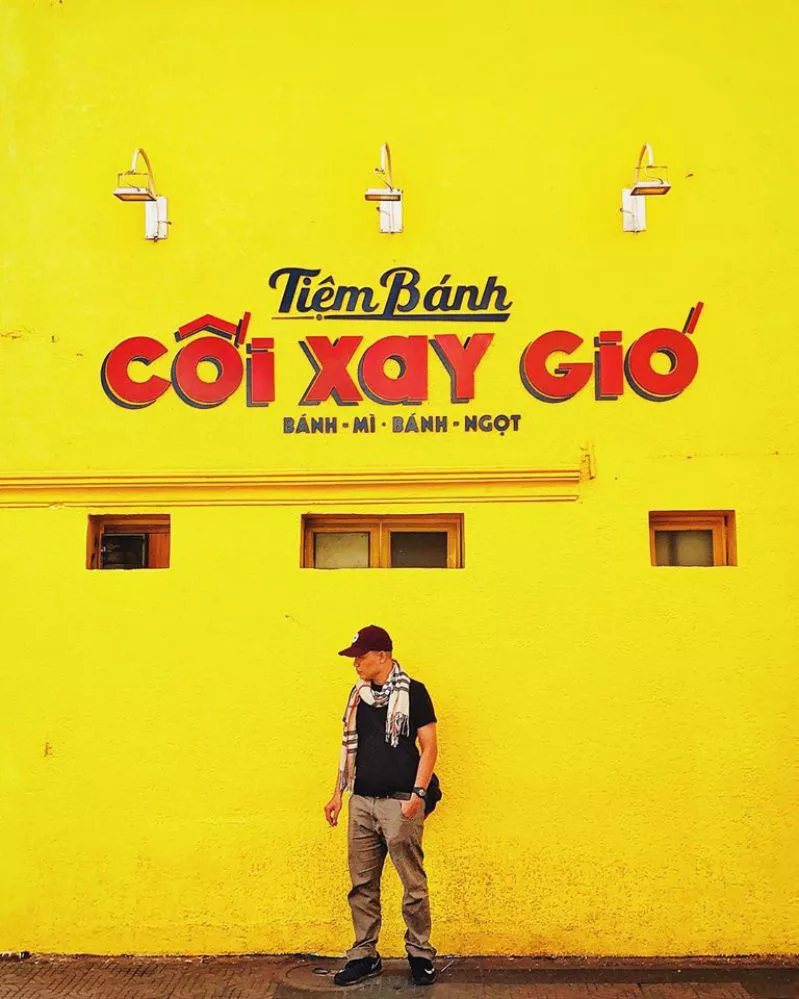 Bức tường tiệm bánh mì Cối Xay Gió Bức tường Vàng tiệm bánh mì Cối Xay Gió