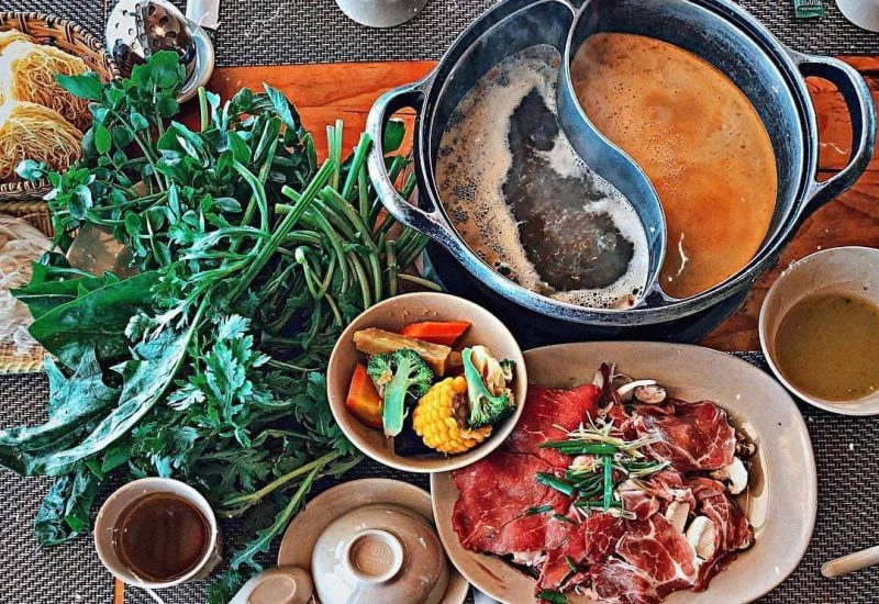 Lẩu rau Leguda tại Đà Lạt