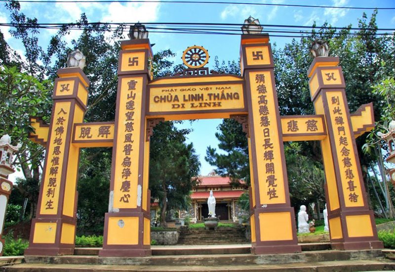 chùa linh thắng ở di linh