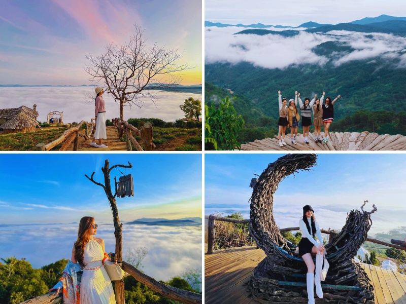 tour săn mây cầu gỗ cầu đất Đà Lạt