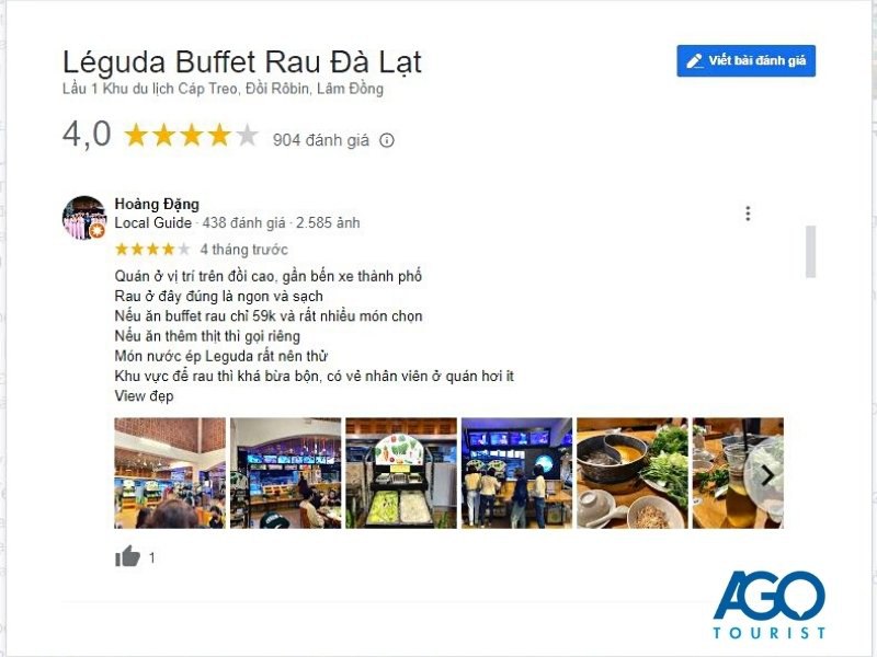 Đánh giá về nhà hàng Buffet rau Leguda
