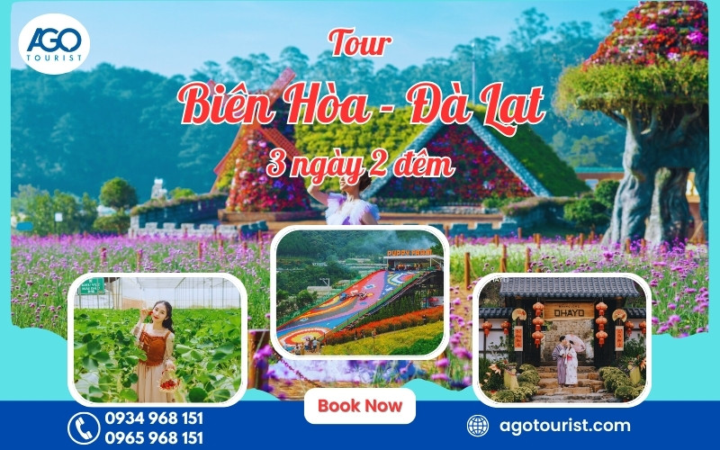 Tour du lịch Biên Hòa – Đồng Nai đi Đà Lạt 3 ngày 2 đêm [Tour Trọn Gói]