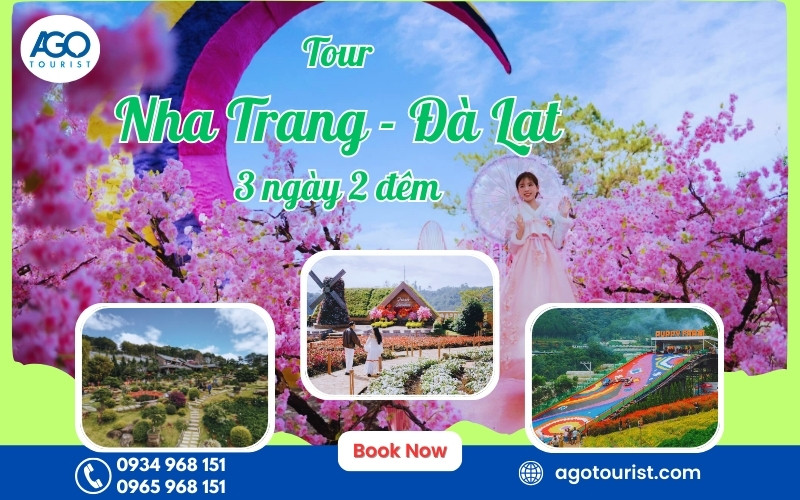 Tour Nha Trang Đà Lạt 3 ngày 2 đêm khởi hành hàng ngày