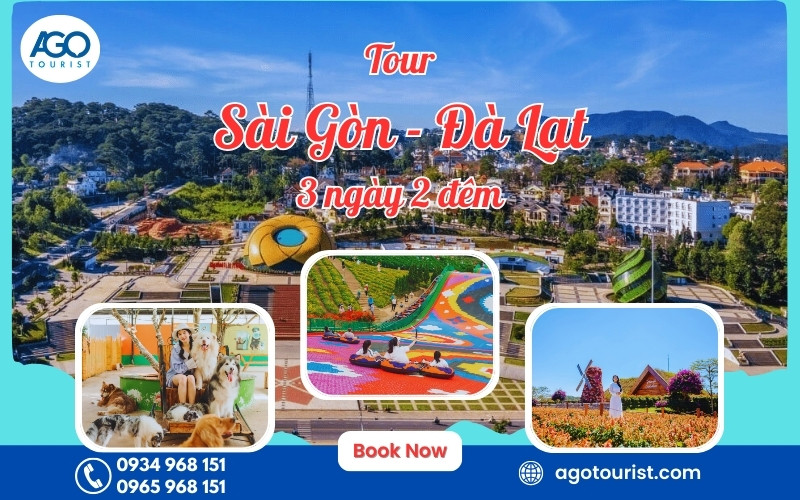 Tour Sài Gòn Đà Lạt 3 ngày 2 đêm [Khởi hành hàng ngày]