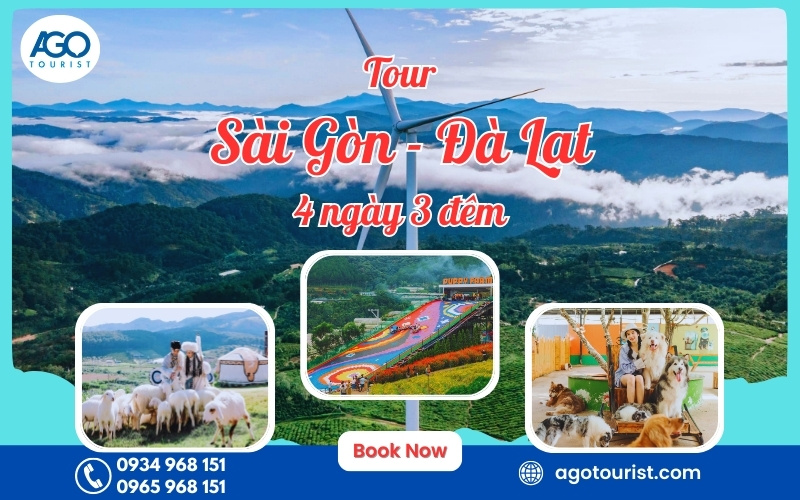 Tour Sài Gòn Đà Lạt 4 ngày 3 đêm [Trọn gói khởi hành hàng ngày]
