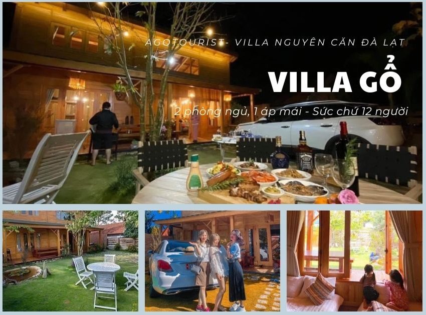 Cho thuê villa nhà gổ ở Đà Lạt