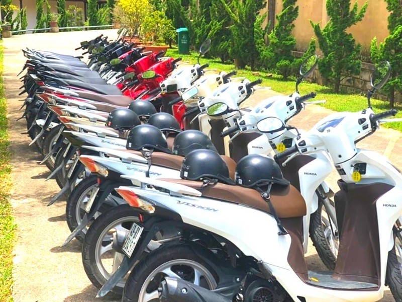 Dàn xe máy chất lượng cho thuê tại Happy Day Travel Đà Lạt