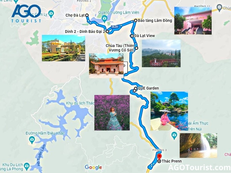 Địa điểm du lịch Đà Lạt theo hướng đèo Mimosa