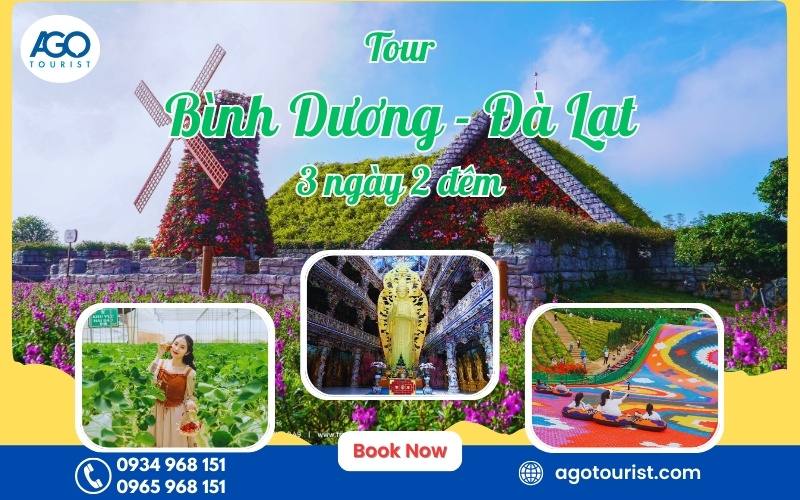 Tour Bình Dương Đà Lạt 3 ngày 2 đêm [Khởi hành hàng ngày]