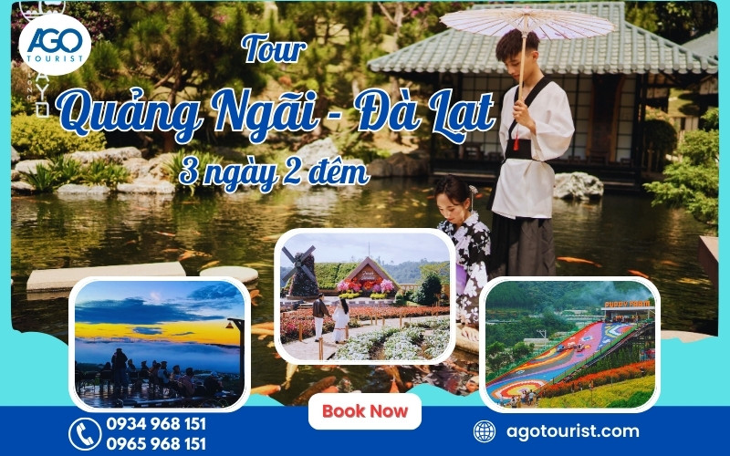 Tour Quảng Ngãi Đà Lạt 3 ngày 2 đêm | Khởi hành hằng ngày
