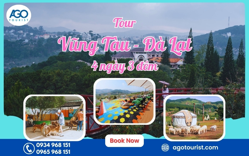 Tour du lịch từ Vũng Tàu đi Đà Lạt 4 ngày 3 đêm