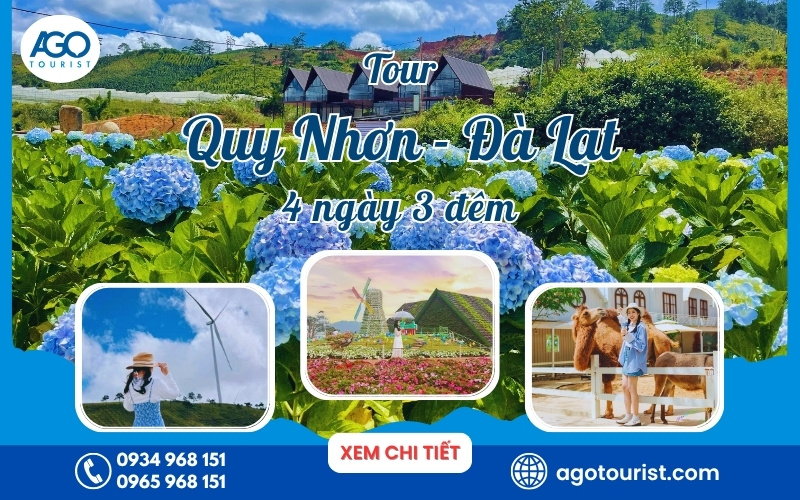Tour du lịch từ Quy Nhơn – Bình Định đi Đà Lạt 4 ngày 3 đêm