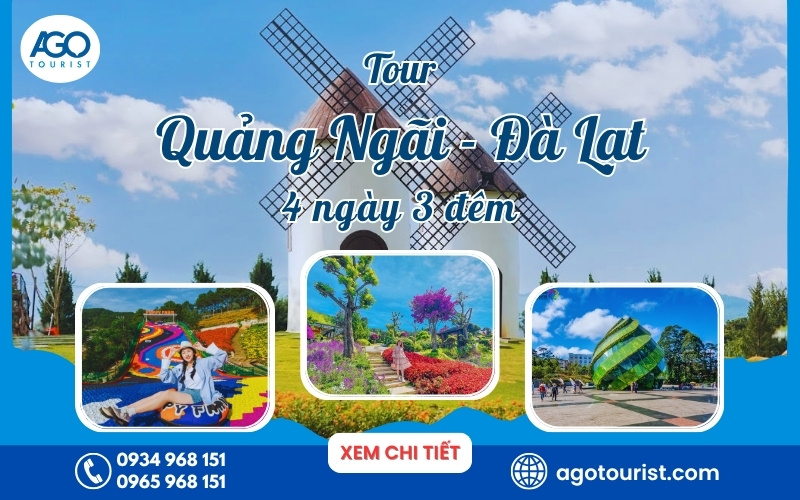 Tour từ Quảng Ngãi đi Đà Lạt 4 ngày 3 đêm [Bao Trọn Gói]