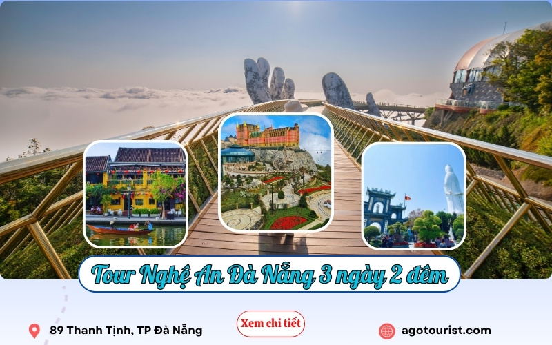 Tour từ Nghệ An đi Đà Nẵng 3 ngày 2 đêm trọn gói