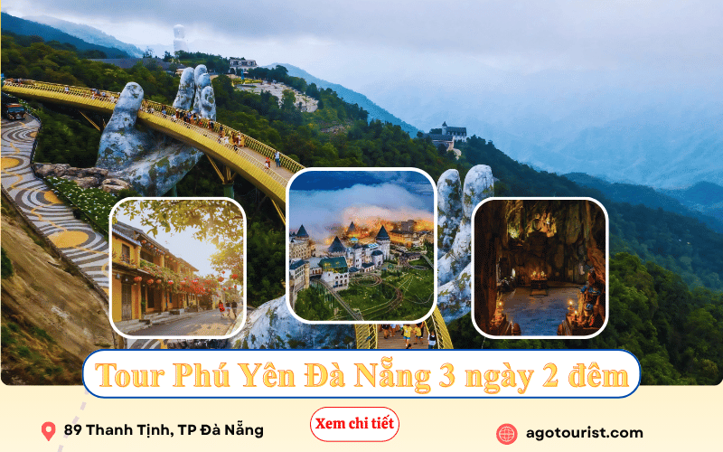 Tour từ Tuy Hòa – Phú Yên đi Đà Nẵng 3 ngày 2 đêm